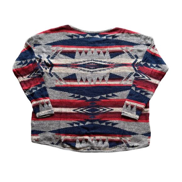 Polo Ralph Lauren Womens Aztec Loose Knit Multicolor Sweater Size Medium - Picture 3 of 7